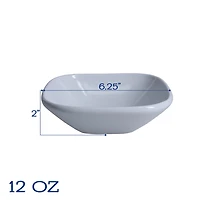 Alabaster Porcelain Square 16-pc. Dinnerware Set