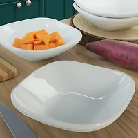 Alabaster Porcelain Dinner Bowls, Set of 4