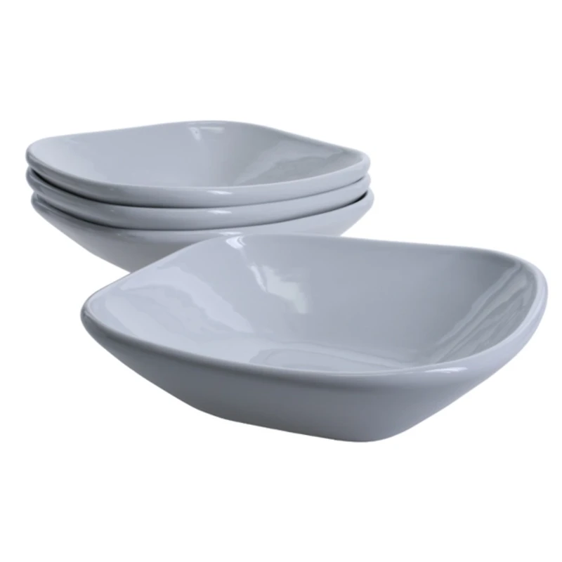 Alabaster Porcelain Dinner Bowls, Set of 4