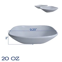 Alabaster Porcelain Serving Bowls, Set of 2