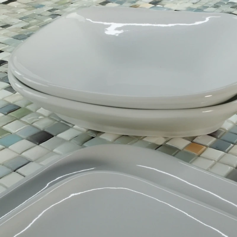 Alabaster Porcelain Serving Bowls, Set of 2