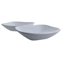 Alabaster Porcelain Serving Bowls, Set of 2