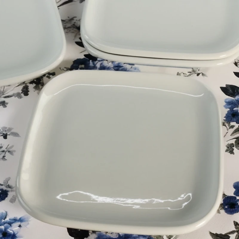 Alabaster Porcelain Dinner Plates, Set of 4