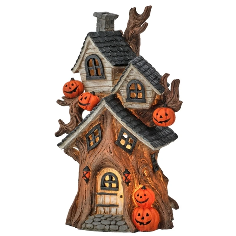 LED Haunted House Figurine, 12 in.