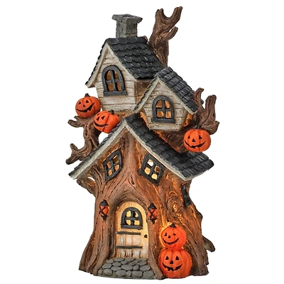 LED Haunted House Figurine, 12 in.