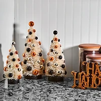 Halloween Sisal Trees, Set of 3
