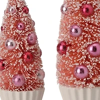 Sisal Cupcake Christmas Trees, Set of 2