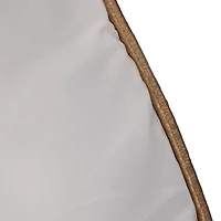 Dupion Plaid Brown Velvet Christmas Tree Skirt