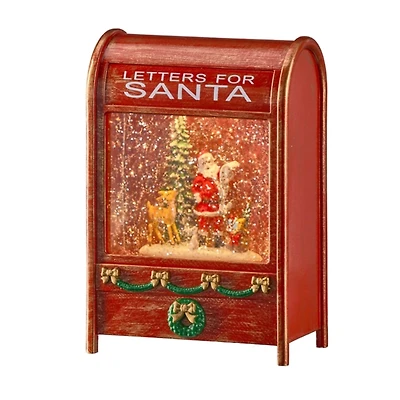 LED Santa in Mailbox Decoration