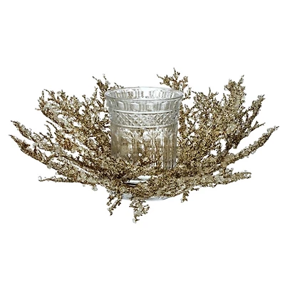 Ice Spray Hurricane Christmas Centerpiece