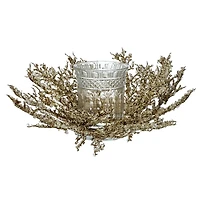 Ice Spray Hurricane Christmas Centerpiece