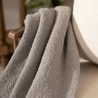 Gray Solid Cloud Throw