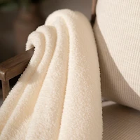 Ivory Solid Cloud Throw
