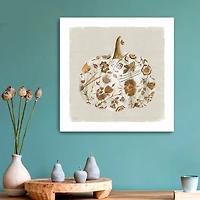 Pumpkin Floral I Canvas Art Print