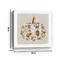 Pumpkin Floral I Canvas Art Print