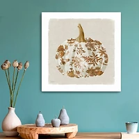 Pumpkin Floral II Canvas Art Print