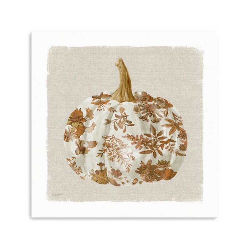 Pumpkin Floral II Canvas Art Print