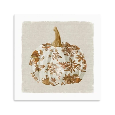 Pumpkin Floral II Canvas Art Print