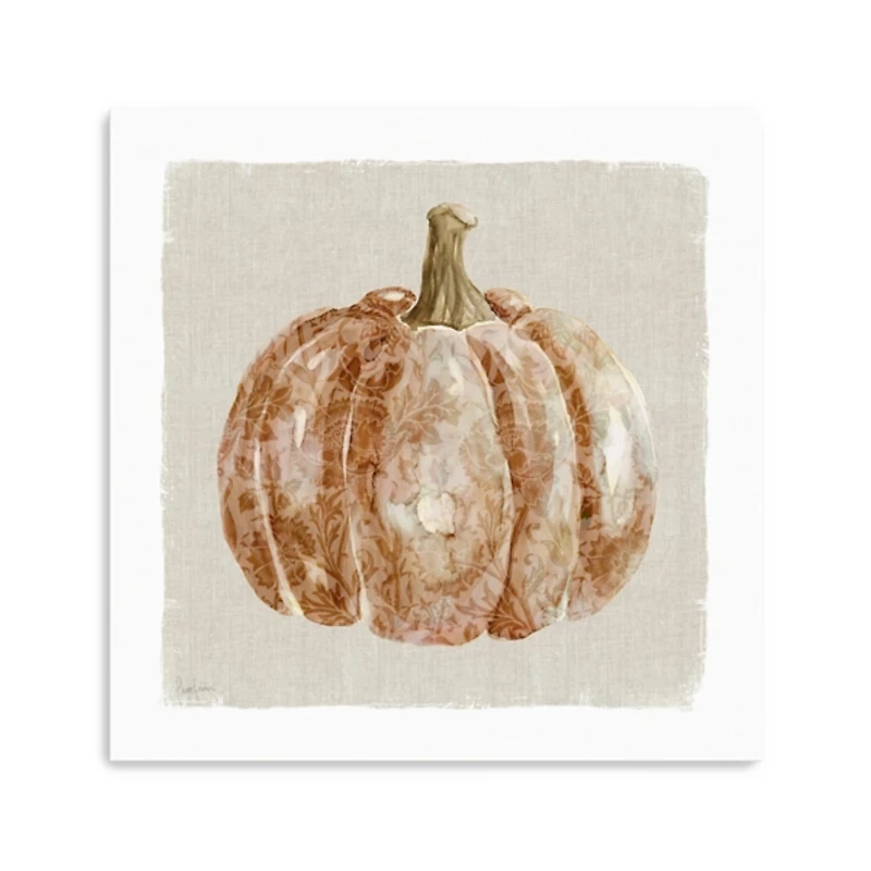 Pumpkin Floral III Canvas Art Print
