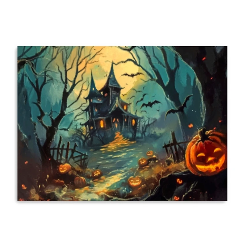 House of Dracula Canvas Art Print