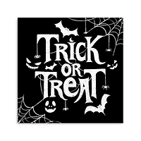 Black & White Trick or Treat Canvas Art Print