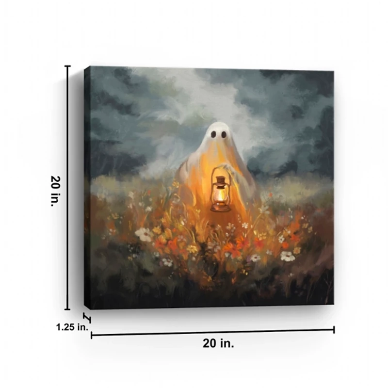 Boo in the Garden Canvas Art Print