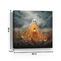 Boo in the Garden Canvas Art Print