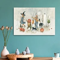 Trick or Treat Street Halloween Canvas Art Print
