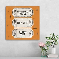 Wee Bit Wicked Halloween Canvas Art Print