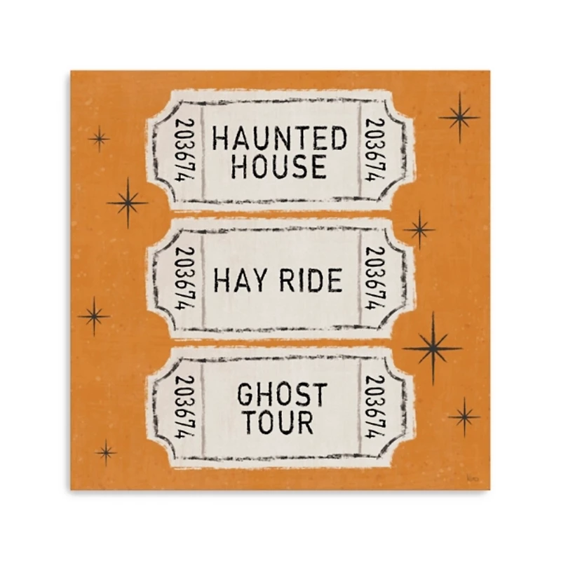 Wee Bit Wicked Halloween Canvas Art Print