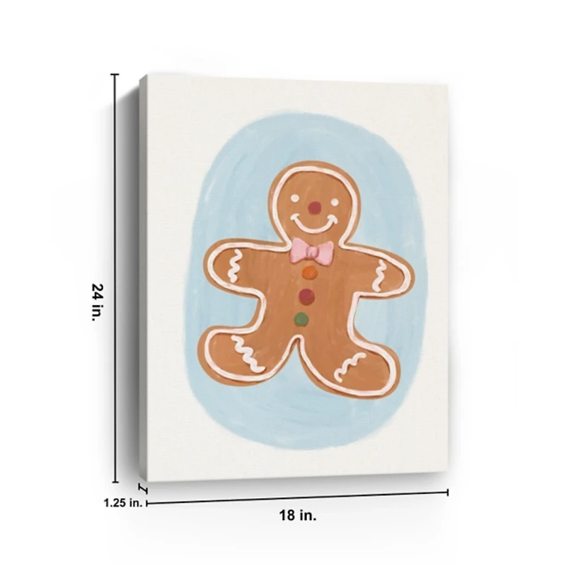 Gingerbread Christmas Canvas Art Print