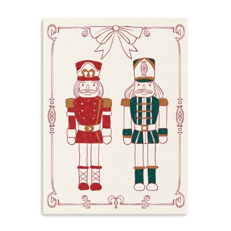 Nutcracker Duo Christmas Canvas Art Print