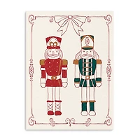 Nutcracker Duo Christmas Canvas Art Print