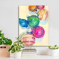 Rainbow Reflection Ornaments Canvas Print