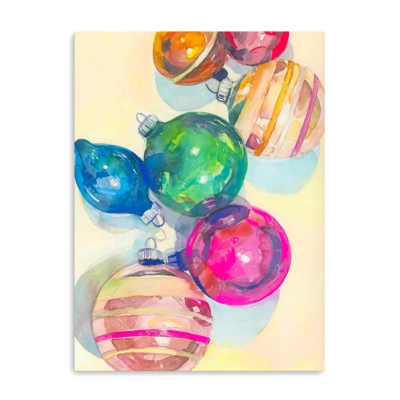 Rainbow Reflection Ornaments Canvas Print