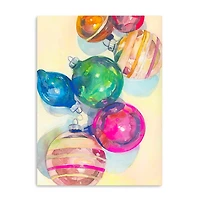 Rainbow Reflection Ornaments Canvas Print