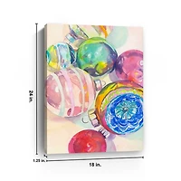 Shiny and Bright Christmas Canvas Art Print