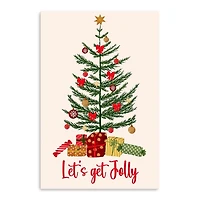 Lets Get Jolly Christmas Canvas Art Print