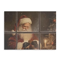 Sneaking up on Santa Christmas Canvas Print, 24x32