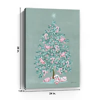 Christmas Tree Candy Cane Canvas Art Print, 24x36