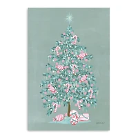 Christmas Tree Candy Cane Canvas Art Print, 24x36