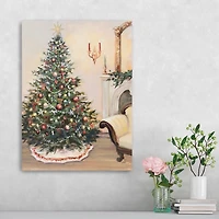 Victorian Christmas Tree Canvas Art Print