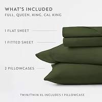 Pine Green 4-pc. California King Sheet Set