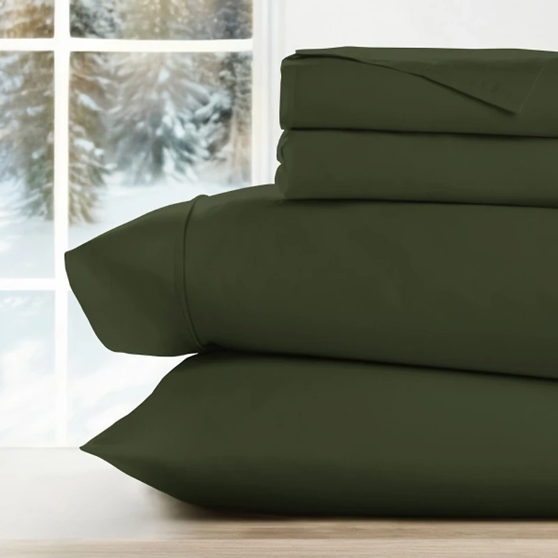 Pine Green 4-pc. Queen Sheet Set