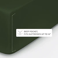 Pine Green 4-pc. Queen Sheet Set