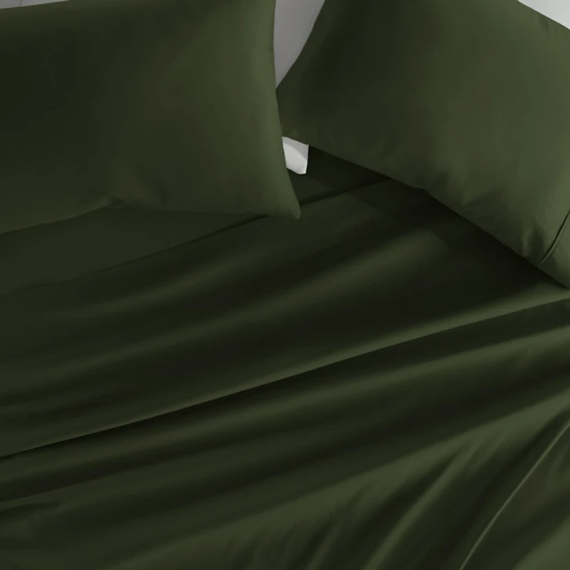 Pine Green 3-pc. Twin Sheet Set