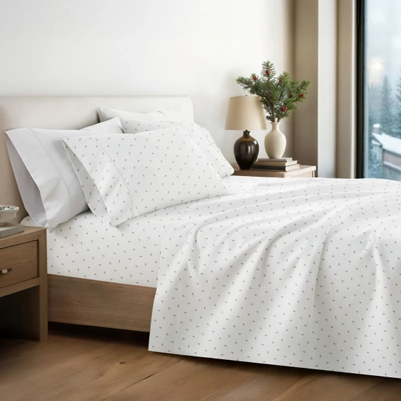Candy Cane 4-pc. California King Sheet Set