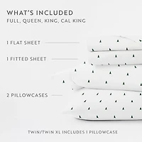 Pine Tree 4-pc. California King Sheet Set