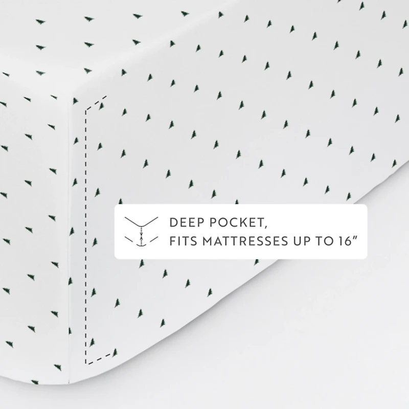 Pine Tree 4-pc. California King Sheet Set