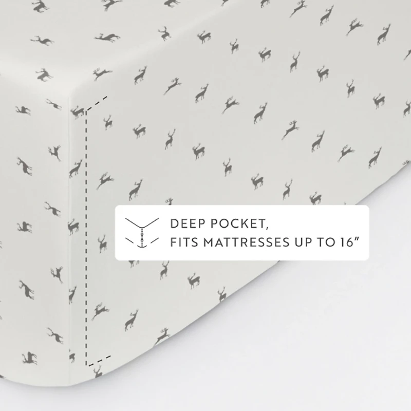 Reindeer 4-pc. Full Sheet Set